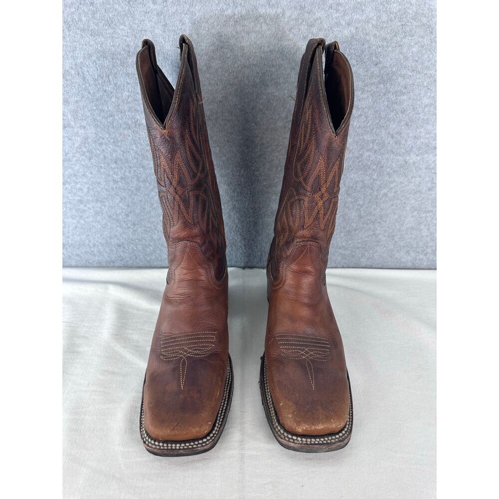 Circle G by Corral Women's sz 8.5 Embroidered Western Broad Square Toe Boot Tan - Picture 4 of 16